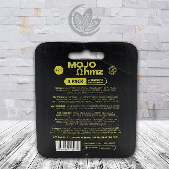 Mojo Ohmz 7-Hydroxy Advanced Kratom Tablets 54mg - Image 3