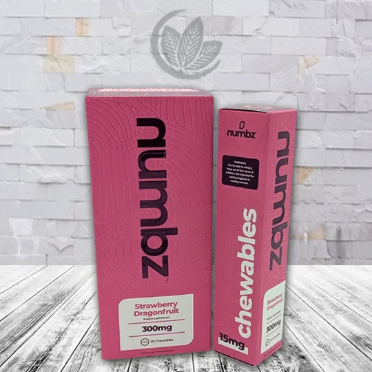 Numbz 7-Hydroxy Tablets 300mg - Strawberry Dragonfruit -- 20ct X 10 = 200 Tablets BULK CASE