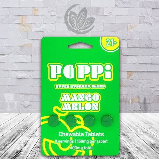 Poppi Hyper Hydroxy Blend Tablets 600mg - Mango Melon -- 4ct Single Blister Pack