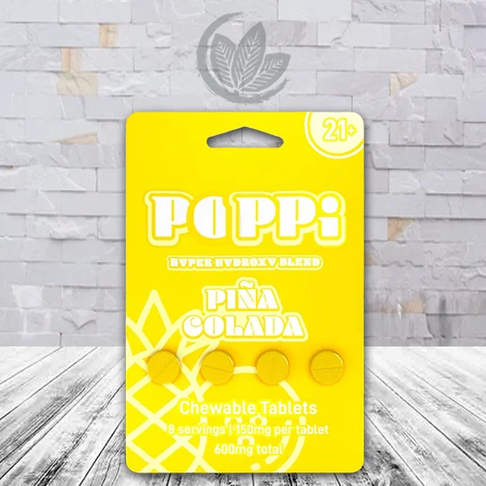 Poppi Hyper Hydroxy Blend Tablets 600mg - Pina Colada -- 4ct Single Blister Pack