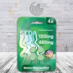 Seda 7-Hydroxy Chewable Tablet 480mg - Melon Moonwalker -- 4ct Single Blister Pack