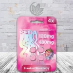 Seda 7-Hydroxy Chewable Tablet 480mg - Stardust Strawberry -- 4ct Single Blister Pack