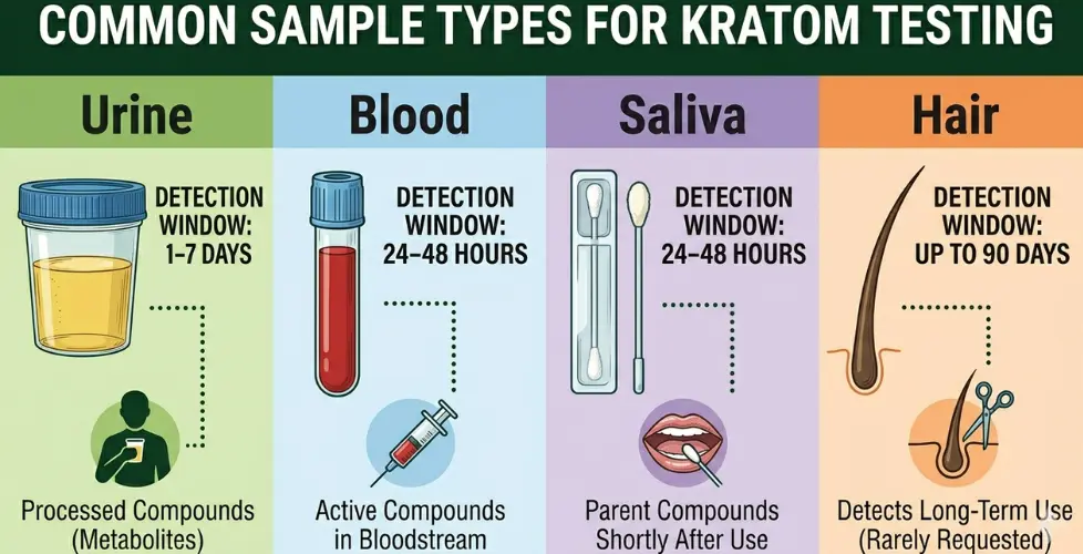Different Sample Types Used for Kratom Testing