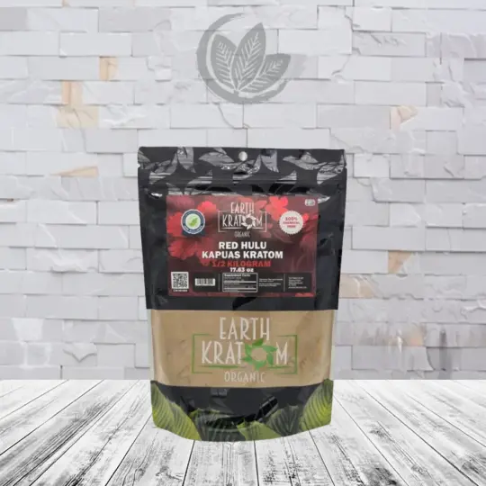 Earth Kratom Red Hulu Powder - 1 half Kilogram