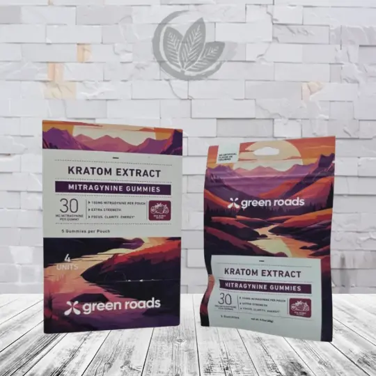 Green Roads Kratom Gummies 150mg - Zen Berry Blend -- 5ct x 4 = 20 Gummies BULK CASE