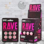 Rave Fast-Acting Nano Kratom Tablets 1200mg - Cherry -- 6ct x 10 = 60 Tablets BULK CASE