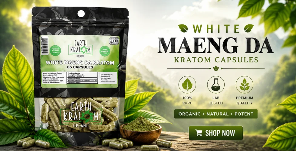 Earth Kratom White Maeng Da Capsules