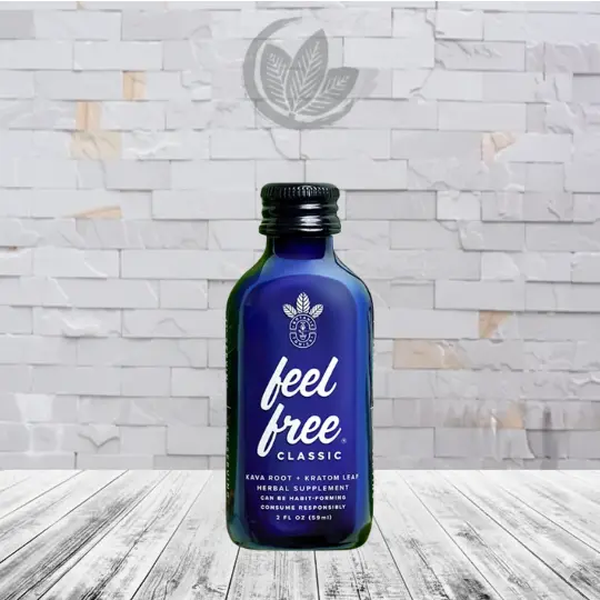 Feel Free Kava Root + Kratom Leaf Shot 2oz-Single Shot