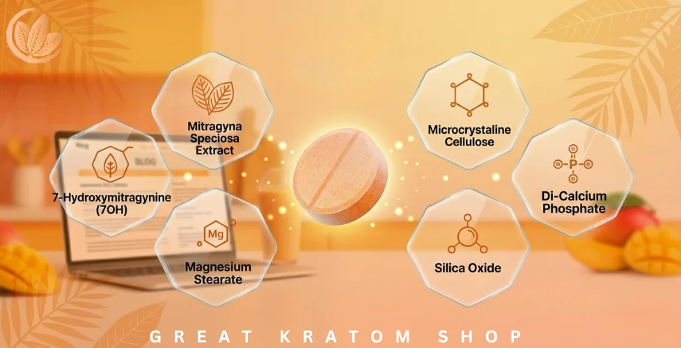 Ingredients in Lemmons 7OH Tablets