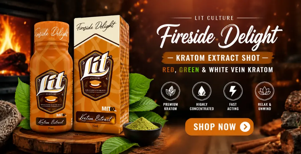 Lit Culture Fireside Delight Kratom Extract Shot 15ml