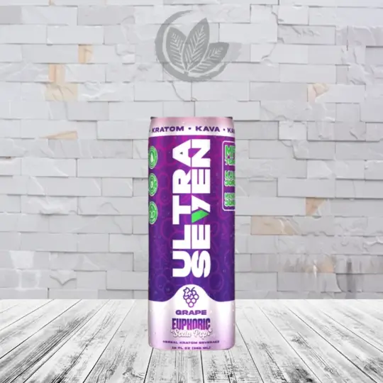 Ultra Seven Euphoric Soda MIT + Kava + Kanna 135mg-Grape -- Single Can