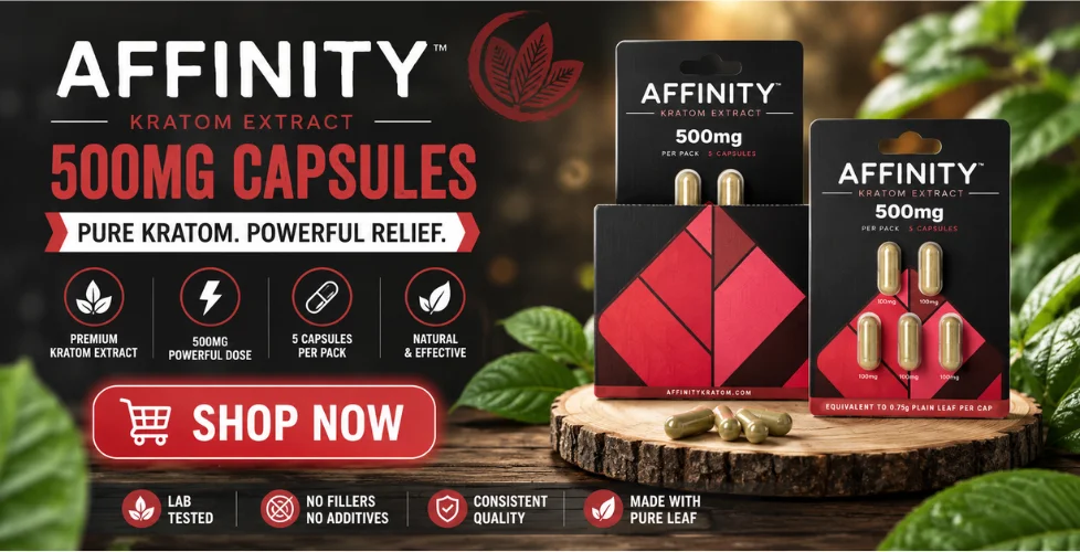 Affinity Kratom Extract Capsules 500mg