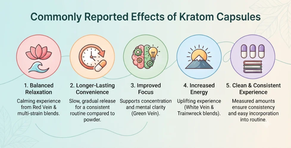 Commonly Reported Effects of Kratom Capsules