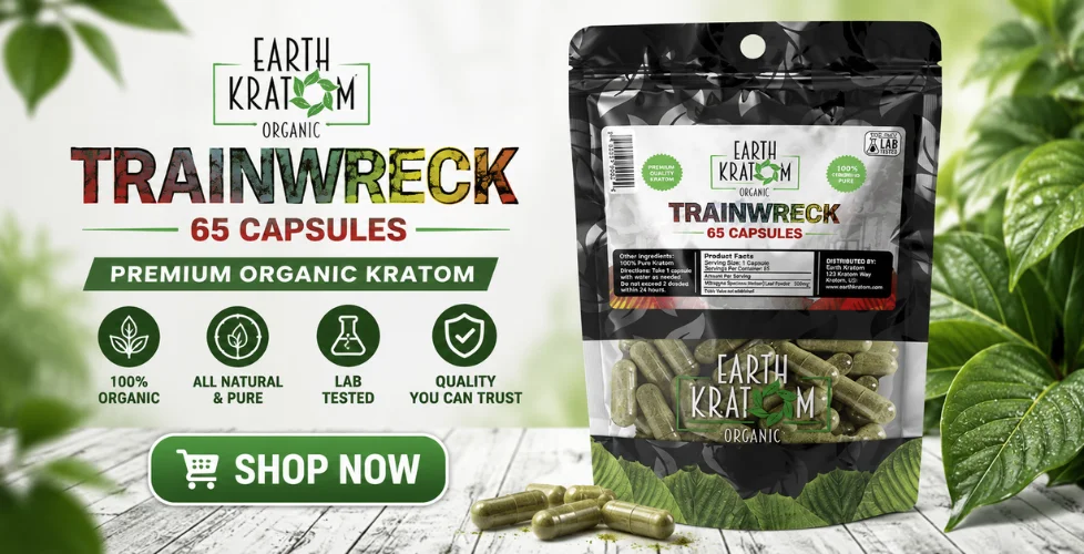 Earth Kratom Trainwreck Capsules