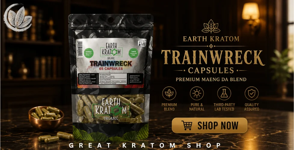 Earth Kratom Trainwreck Capsules