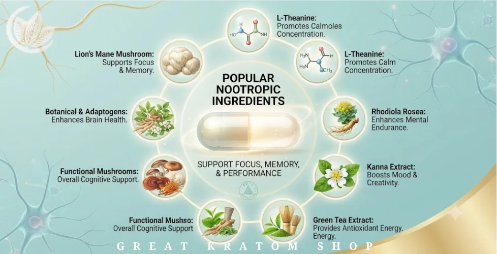 Popular Nootropic Ingredients