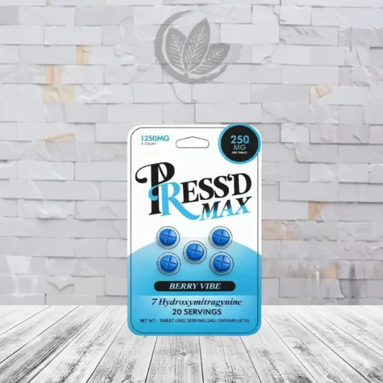 Pressd-MAX-7-Hydroxymitragynine-250mg-Berry-Vibe-5ct-Blister-Pack-Great-Kratom-Shop Pressd-MAX-7-Hydroxymitragynine-250mg-Berry-Vibe-5ct-Blister-Pack